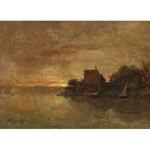 ADOLPHE (EIGTL. APPIAN APPIAN : 'Le chteau d'Yvoire (Haute-Savoie)' (DOBIASCHOFSKY AUKTIONEN AG)