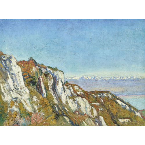 CHARLES L'EPLATTENIER : Vue des Alpes (DOBIASCHOFSKY AUKTIONEN AG)
