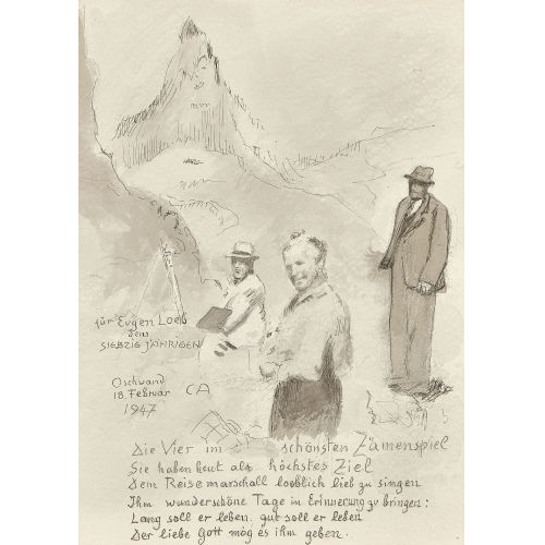 CUNO AMIET : 'Die Vier im sch�nsten Z�menspiel....' (DOBIASCHOFSKY AUKTIONEN AG)