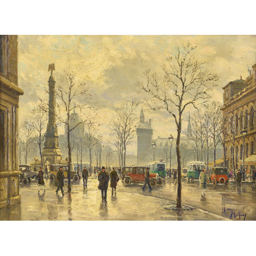 HENRY (AUCH MALFORY-SAVIGNY) MALFROY : Place du Ch�telet (DOBIASCHOFSKY AUKTIONEN AG)