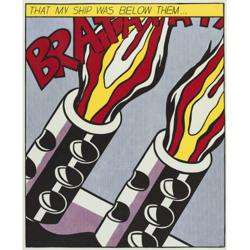 ROY LICHTENSTEIN : 'As I Opened Fire Poster' (DOBIASCHOFSKY AUKTIONEN AG)