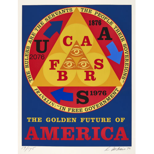 ROBERT (EIGTL. CLARK INDIANA : 'The Golden Future of America' (DOBIASCHOFSKY AUKTIONEN AG)