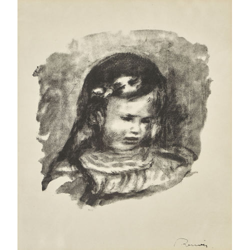 PIERRE-AUGUSTE RENOIR : 'La t�te baiss�e' (DOBIASCHOFSKY AUKTIONEN AG)