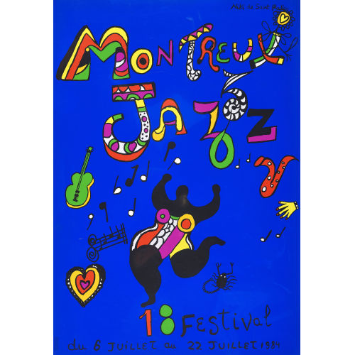 NIKI DE SAINT PHALLE : 'Montreux Jazz 18 Festival' (DOBIASCHOFSKY AUKTIONEN AG)