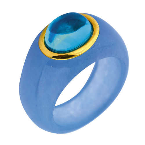 TOPAS-JADE-RING : (DOBIASCHOFSKY AUKTIONEN AG)