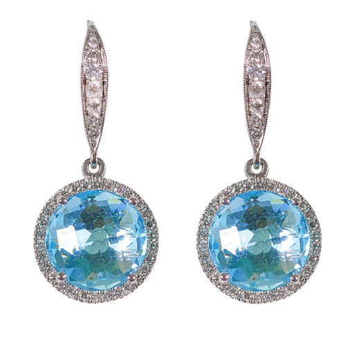 TOPAS-DIAMANT-OHRH�NGER : (DOBIASCHOFSKY AUKTIONEN AG)
