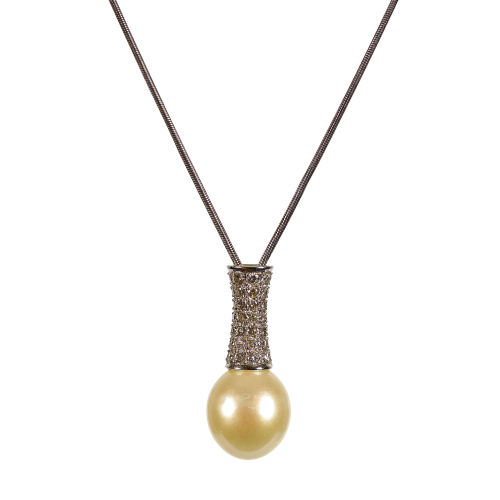 PERLEN-DIAMANT-COLLIER : (DOBIASCHOFSKY AUKTIONEN AG)