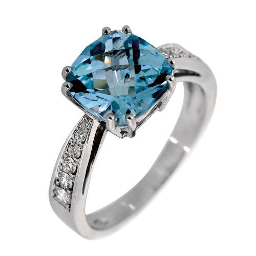 TOPAS-DIAMANT-RING : (DOBIASCHOFSKY AUKTIONEN AG)