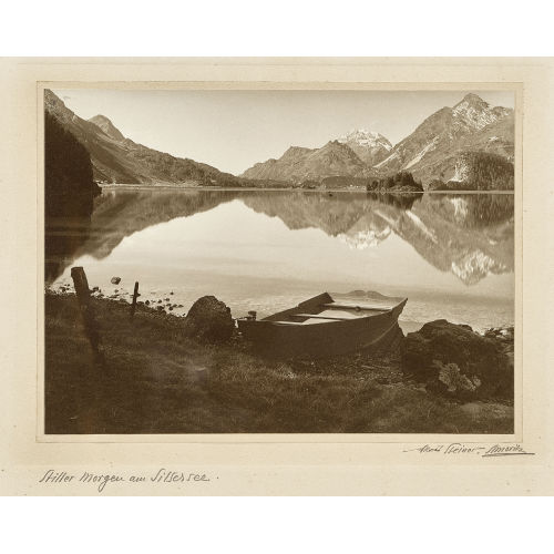 ALBERT STEINER : 'Stiller Morgen am Silsersee' (DOBIASCHOFSKY AUKTIONEN AG)