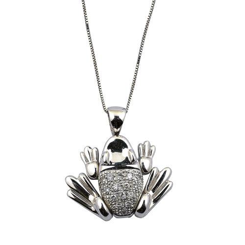 BRILLANT-ANH�NGER MIT KETTE : (DOBIASCHOFSKY AUKTIONEN AG)
