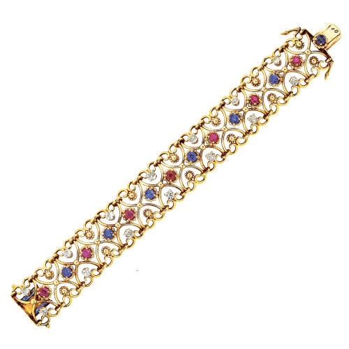 EDELSTEIN-BRACELET : (DOBIASCHOFSKY AUKTIONEN AG)