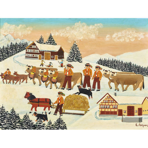 ERNST ROHNER : Appenzeller Winterlandschaft (DOBIASCHOFSKY AUKTIONEN AG)