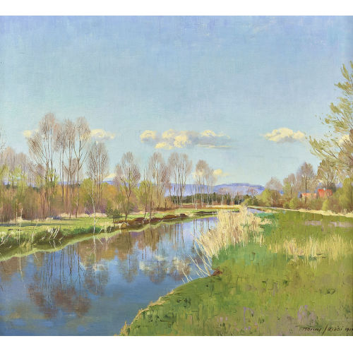 MARCUS JACOBI : 'An der alten Aare' (DOBIASCHOFSKY AUKTIONEN AG)