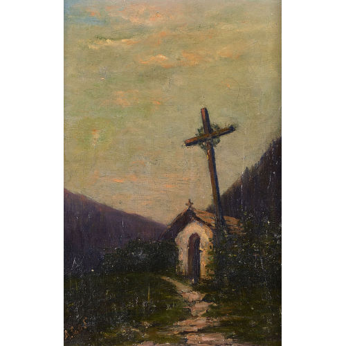 ALBERT HENRY JOHN GOS : Bergkapelle (DOBIASCHOFSKY AUKTIONEN AG)