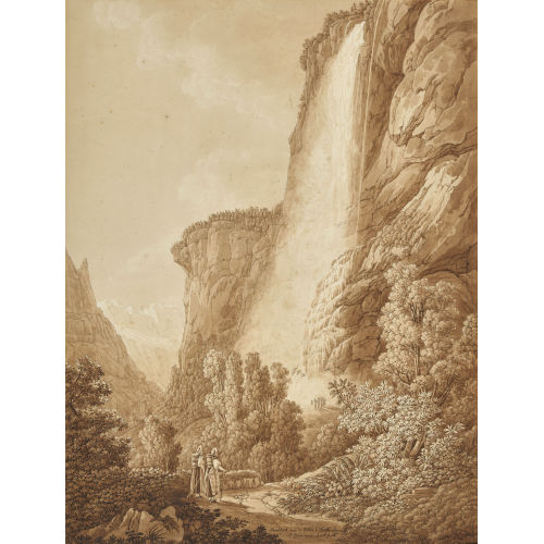 PETER BIRMANN : 'Staubbach dans la Vall� de Lautherbrunnen' (DOBIASCHOFSKY AUKTIONEN AG)