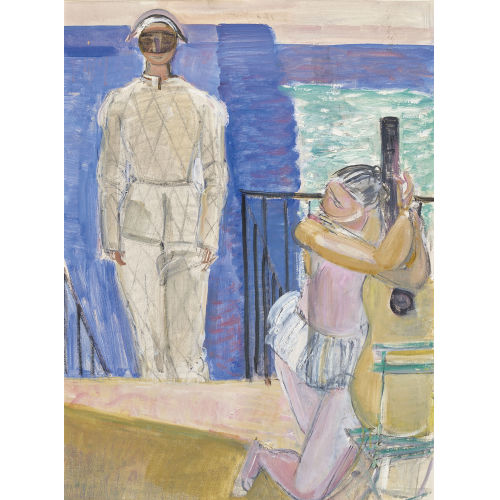 MAURICE BARRAUD : Arlequin et guitariste (DOBIASCHOFSKY AUKTIONEN AG)