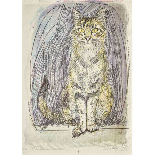 FRITZ HUG : Sitzende Katze (DOBIASCHOFSKY AUKTIONEN AG)