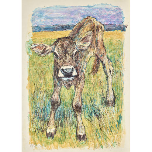 FRITZ HUG : Junges Kalb (DOBIASCHOFSKY AUKTIONEN AG)