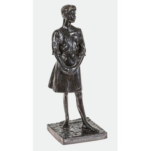 PAVEL PETROVITCH (AUCH PAOLO TROUBETZKOY) TRUBETZKOY : Stehende junge Frau mit Blick nach links (DOBIASCHOFSKY AUKTIONEN AG)