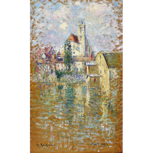 GUSTAVE LOISEAU : 'L'�glise de Moret, cath�drale de Moret-sur-Loing' (DOBIASCHOFSKY AUKTIONEN AG)