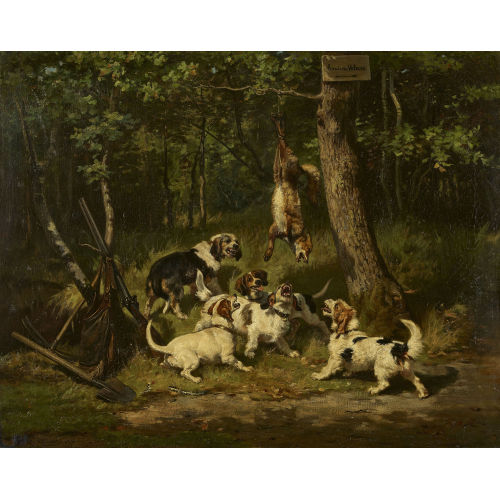 JULES-BERNARD G�LIBERT : La prise du renard (DOBIASCHOFSKY AUKTIONEN AG)