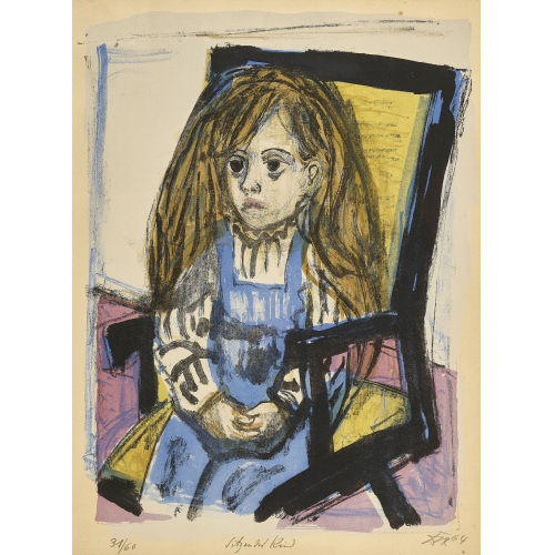 OTTO DIX : 'Sitzendes Kind' (DOBIASCHOFSKY AUKTIONEN AG)