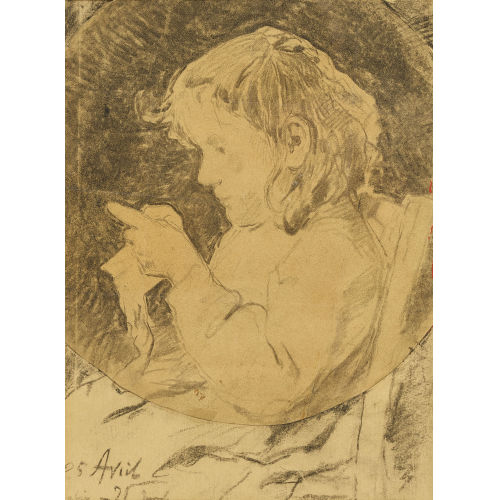 ALBERT ANKER : M�dchen mit N�harbeit (DOBIASCHOFSKY AUKTIONEN AG)