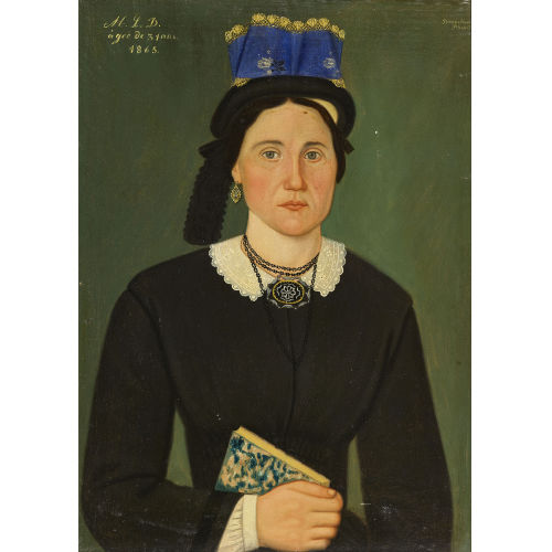 PIERRE JOSEPH BROUCHOUD : 'Marie-Louis Delaloye (*1834)' (DOBIASCHOFSKY AUKTIONEN AG)