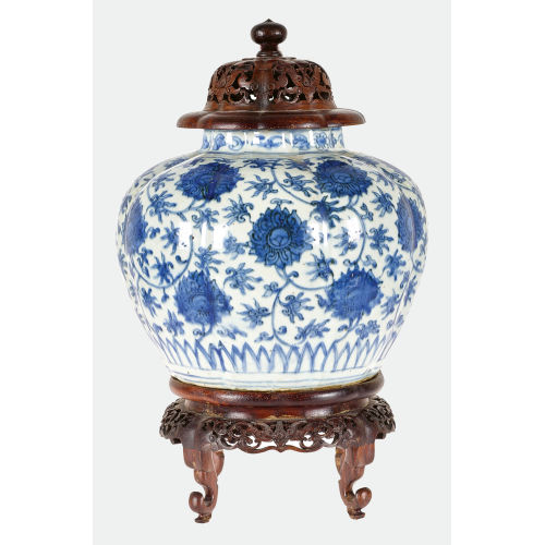 DECKELVASE : China, wohl 16./17. Jh (DOBIASCHOFSKY AUKTIONEN AG)