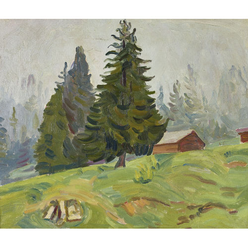 HANNI BAY : Htten im Gebirge (DOBIASCHOFSKY AUKTIONEN AG)