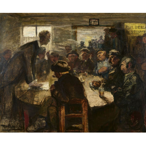 MARTEN MELSEN : Camille Huysmans an einer Versammlung (DOBIASCHOFSKY AUKTIONEN AG)