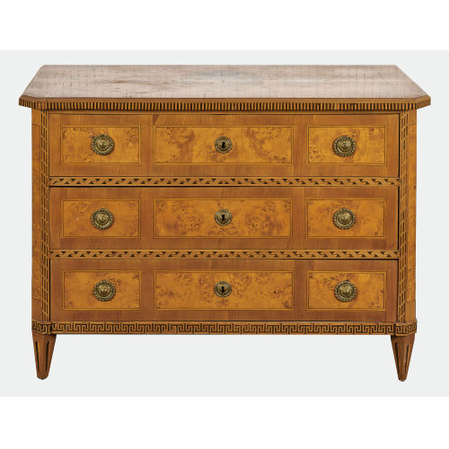 KOMMODE : Louis XVI, Schweiz, um 1800 (DOBIASCHOFSKY AUKTIONEN AG)