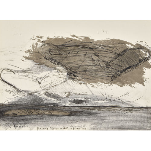 ROLF ISELI : 'Fliegende Stockschw�mm in formation' (DOBIASCHOFSKY AUKTIONEN AG)