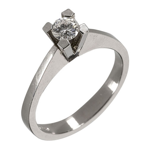 SOLITAIRE-RING : (DOBIASCHOFSKY AUKTIONEN AG)