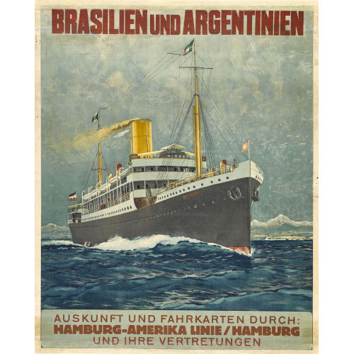 ANONYM : 'Brasilien und Argentinien, Hamburg-Amerika Line' (DOBIASCHOFSKY AUKTIONEN AG)