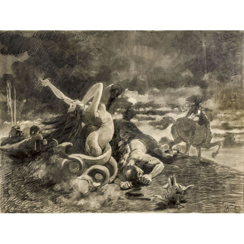 19. JH. DEUTSCHLAND : Mythologische Szene mit Kentauren (DOBIASCHOFSKY AUKTIONEN AG)