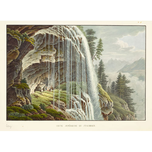 GABRIEL (GEN. LORY FILS) LORY : 'Chute sup�rieur du Staubbach' (DOBIASCHOFSKY AUKTIONEN AG)