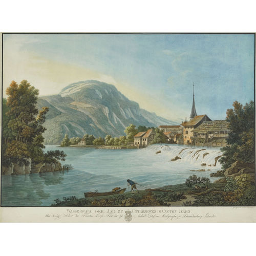 PETER BIRMANN : 'Wasserfall der Aar zu Untersewen im Canton Bern' (DOBIASCHOFSKY AUKTIONEN AG)