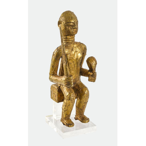 GHANA : Sitzende Figur mit Schwert, Fante (DOBIASCHOFSKY AUKTIONEN AG)