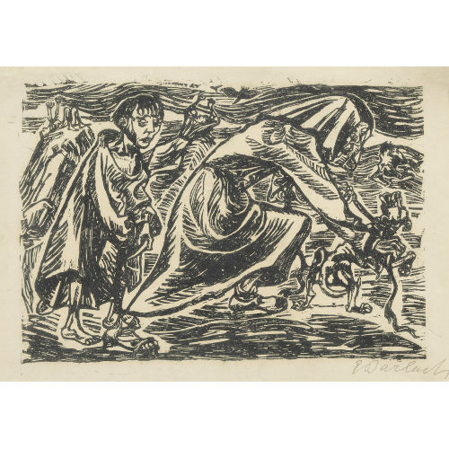 ERNST BARLACH : 'Hundef�ngerin' (DOBIASCHOFSKY AUKTIONEN AG)