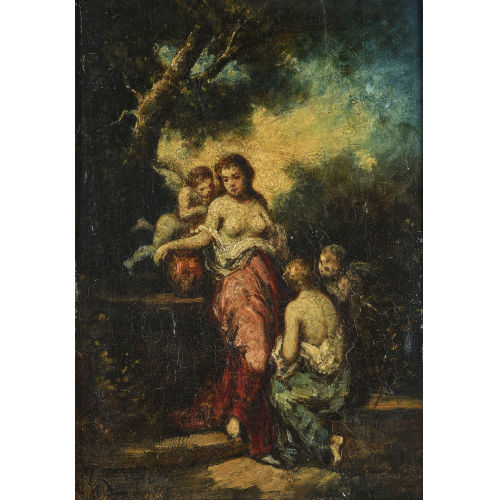 NARCISSE VIRGILE DIAZ DE LA PE�A : 'La V�rit� sortant du puits' (DOBIASCHOFSKY AUKTIONEN AG)
