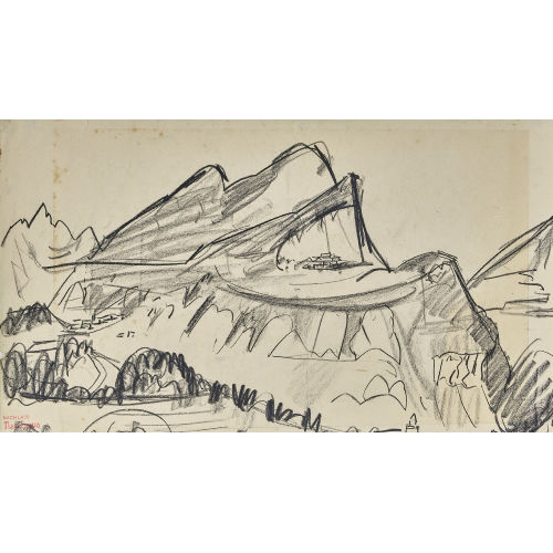 WERNER NEUHAUS : Bergmassiv (DOBIASCHOFSKY AUKTIONEN AG)