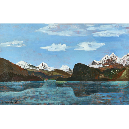ROLAND OUDOT : Lac de montagne (DOBIASCHOFSKY AUKTIONEN AG)
