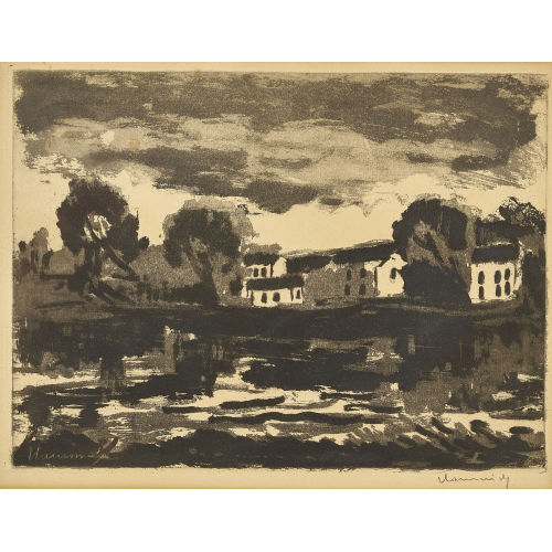MAURICE DE VLAMINCK : 'L'Oise � Sergy' (DOBIASCHOFSKY AUKTIONEN AG)