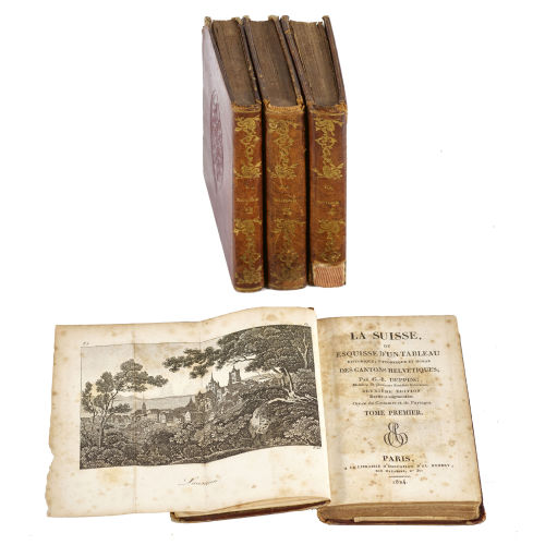GEORG-BERNHARD DEPPING : 'La Suisse, ou Esquisse d'un tableau historique, pittoresque et moral des Cantons Helv�tiques' (DOBIASCHOFSKY AUKTIONEN AG)