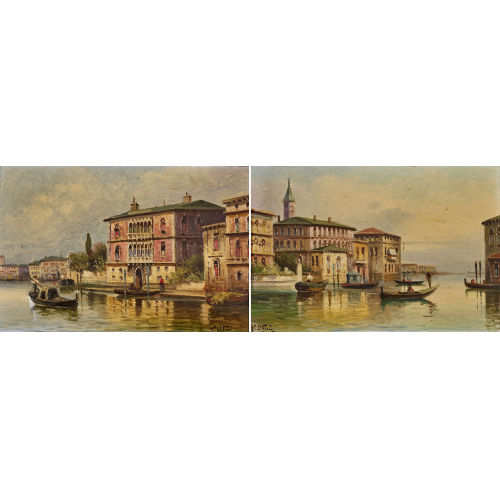 V. ALFERI : 'Vue de Venise'. Gegenst�cke (DOBIASCHOFSKY AUKTIONEN AG)