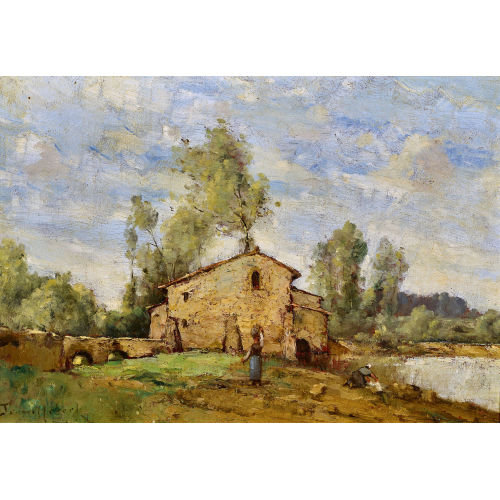 PAUL D�SIR� TROUILLEBERT : 'Les lavandi�res' (DOBIASCHOFSKY AUKTIONEN AG)