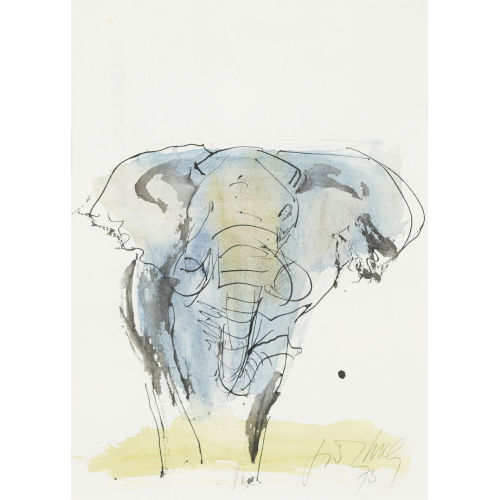 FRITZ HUG : Afrikanischer Elefant (DOBIASCHOFSKY AUKTIONEN AG)