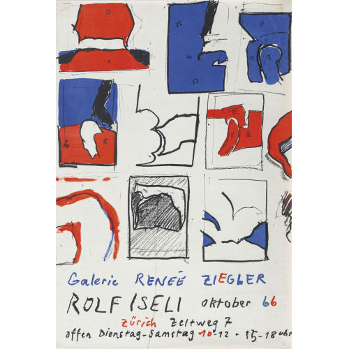 ROLF ISELI : 'Galerie Ren�e Ziegler Rolf Iseli Oktober 66' (DOBIASCHOFSKY AUKTIONEN AG)