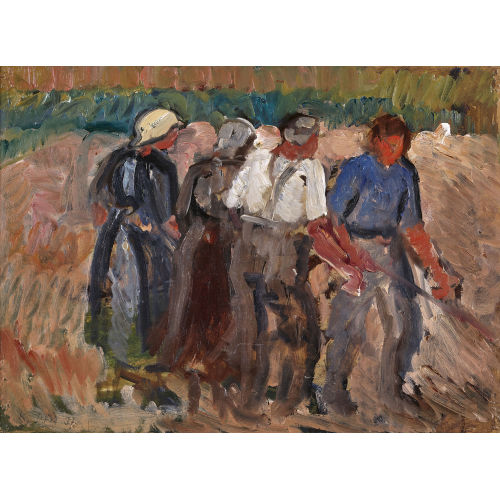 KARL THEOPHIL DICK : Bauern bei der Ernte (DOBIASCHOFSKY AUKTIONEN AG)